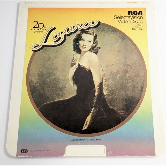 RCA Other - Laura 1944 Film Noir RCA SelectaVision VideoDisc CED Gene Tierney 076476001061